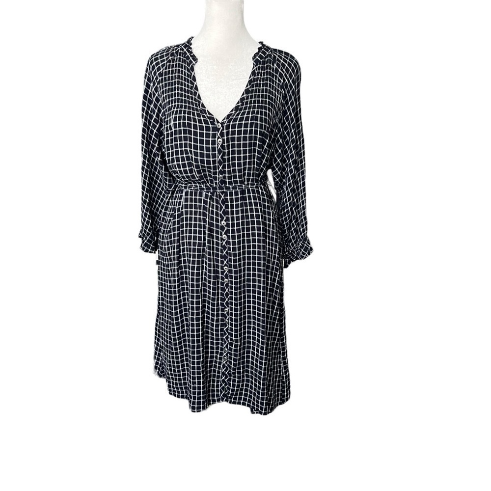 ANTHROPOLOGIE Sara Smocked Shirtdress Sz Small - Picture 5 of 9